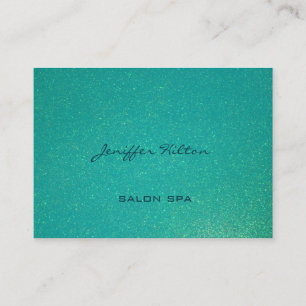 Professionell elegant chic turkos aqua glittery visitkort