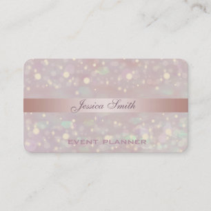 Professionell elegant contemporary glitter bokeh visitkort