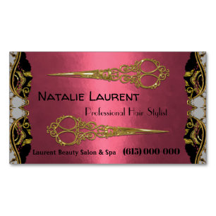 Professionell Elegant Dubbla Sissar Petalynne Magnetiska Visitkort