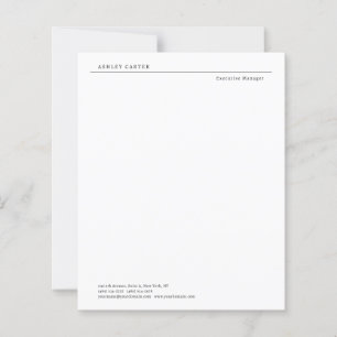 Professionell elegant enkel minimalistisk pappersa