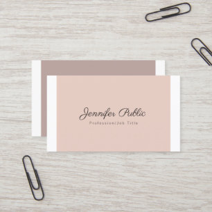 Professionell Elegant Färg Enkel Chic Modern Visitkort