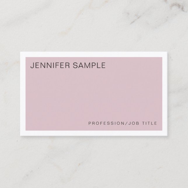 Professionell Elegant Färg minimalistisk design Lu Visitkort (Framsida)