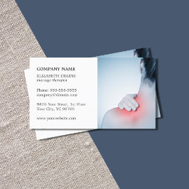Professionell Elegant Fotomassageterapi Visitkort