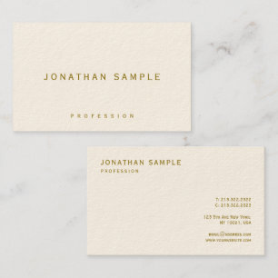 Professionell Elegant Mall Gold Text Lyxig Visitkort