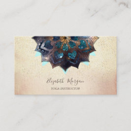 Professionell Elegant Mandala, Konfettijoga Visitkort