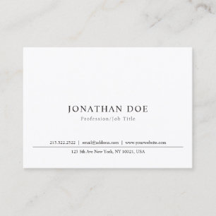 Professionell Elegant minimalistisk mall klassisk Visitkort