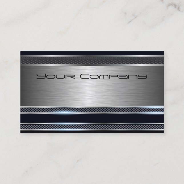 Professionell Elegant Modern Black Affärskort Visitkort (Framsida)