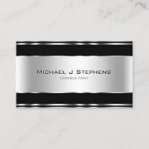 Professionell Elegant Modern Black och Silver