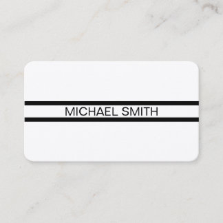 Professionell Elegant Modern Black White Visitkort