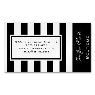 Professionell elegant modern chic rand magnetiska visitkort