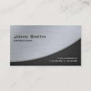 Professionell Elegant Modern Computer Repair Silve Visitkort