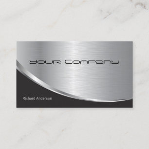Professionell Elegant Modern Computer Repair Silve Visitkort