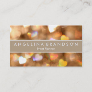Professionell Elegant Modern Glitter-händelseplane Visitkort