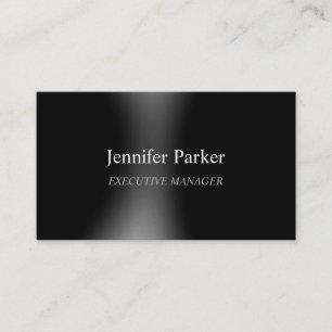 Professionell Elegant Modern Grått Black Snyggt Visitkort