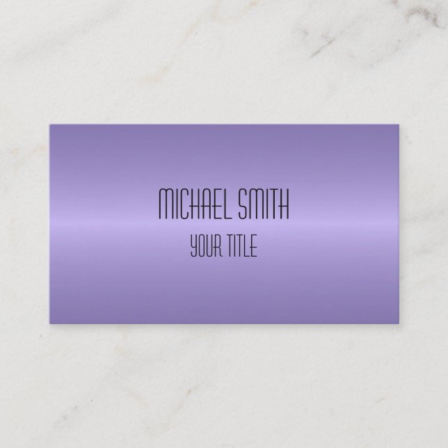 Professionell Elegant Modern lavender Oskärpa Visitkort (Framsida)