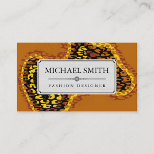 Professionell Elegant Modern Leopard Skin #15 Visitkort