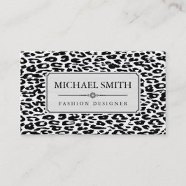 Professionell Elegant Modern Leopard Skin #25 Visitkort