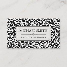 Professionell Elegant Modern Leopard Skin #25 Visitkort