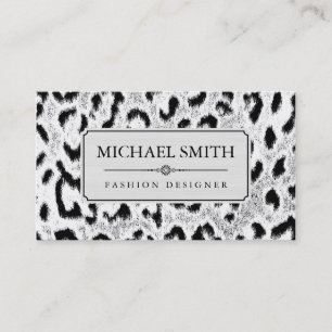 Professionell Elegant Modern Leopard Skin #31 Visitkort