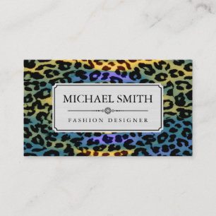 Professionell Elegant Modern Leopard Skin #51 Visitkort