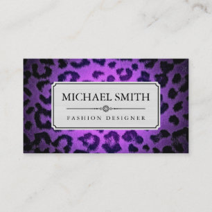 Professionell Elegant Modern Leopardy Skin #38 Visitkort