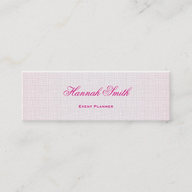 Professionell elegant modern lyx glitter mini visitkort (Framsida)