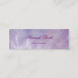 Professionell elegant, modern lyxbanderoll Lila Mini Visitkort