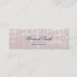Professionell elegant, modern lyxolja glitter mini visitkort