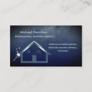 Professionell elegant modern målartjänst visitkort