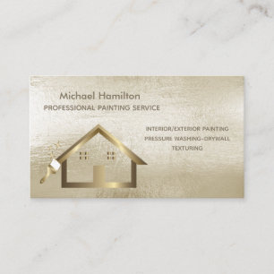 Professionell elegant modern målartjänst visitkort