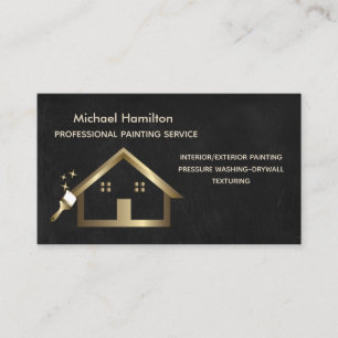 Professionell elegant modern målartjänst visitkort
