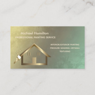 Professionell elegant modern målartjänst visitkort
