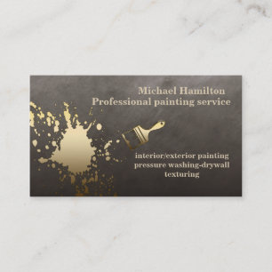 Professionell elegant modern målartjänst visitkort