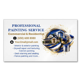 Professionell elegant modern målningsservice magnetiska visitkort