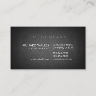 Professionell Elegant Modern med subtle Chalkboard Visitkort