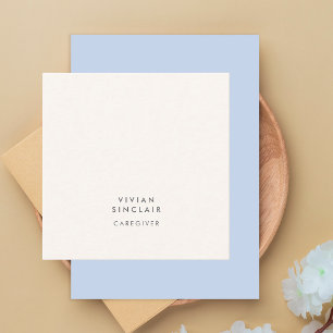Professionell Elegant Modern Minimal Vårdgivare Fyrkantigt Visitkort