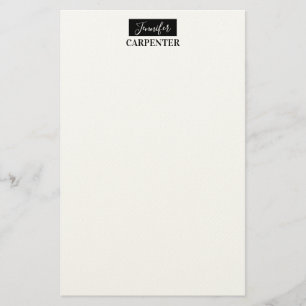 Professionell elegant modern minimalist enkel  brevpapper
