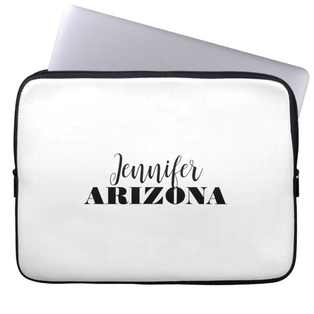 Professionell elegant modern minimalist enkel laptop fodral (Framsidan)