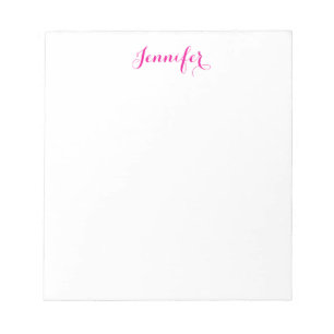 Professionell elegant modern minimalist enkel namn anteckningsblock