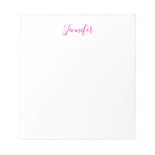Professionell elegant modern minimalist enkel namn anteckningsblock