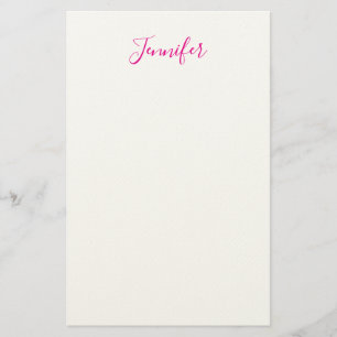 Professionell elegant modern minimalist enkel namn brevpapper