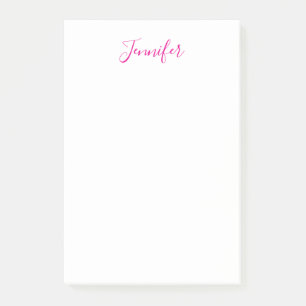 Professionell elegant modern minimalist enkel namn post-it block