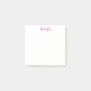 Professionell elegant modern minimalist enkel namn post-it block