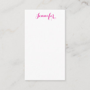 Professionell elegant modern minimalist enkel namn tilläggskort