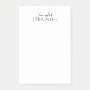 Professionell elegant modern minimalist enkel post-it block