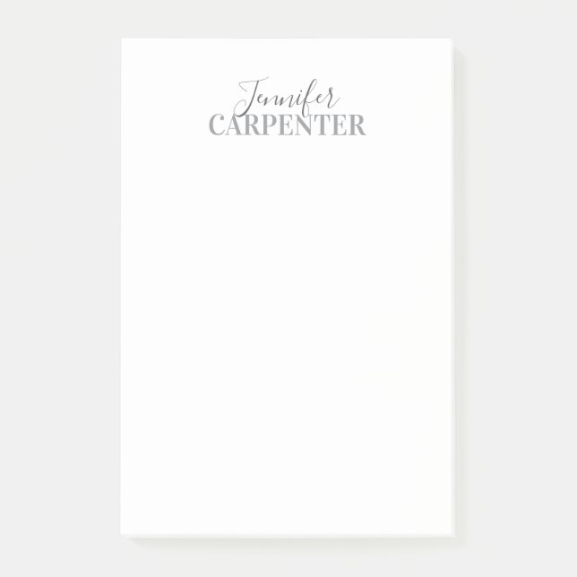 Professionell elegant modern minimalist enkel  post-it block (Framsida)