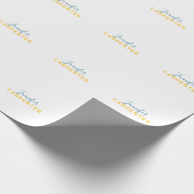 Professionell elegant modern minimalist enkel presentpapper (Hörn)