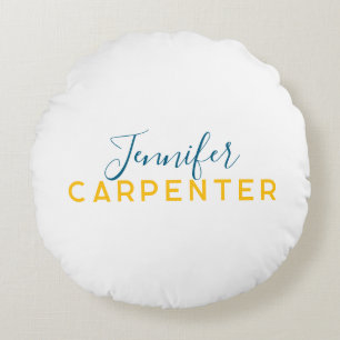 Professionell elegant modern minimalist enkel rund kudde