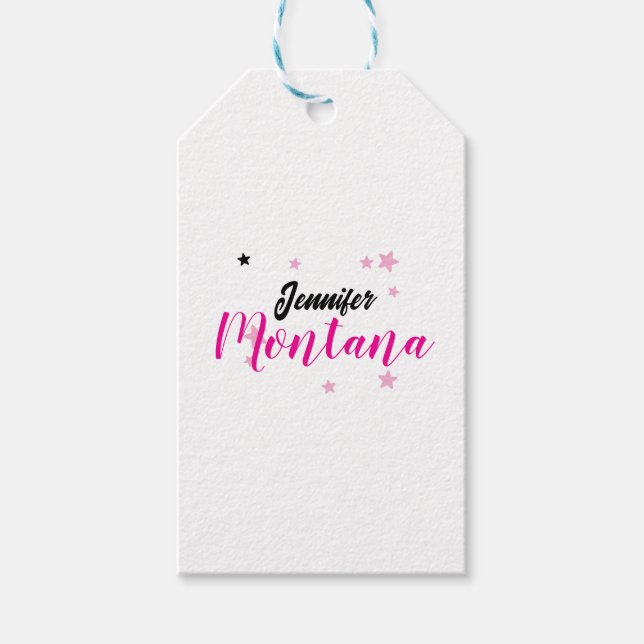 Professionell elegant modern minimalist namn presentetikett (Framsidan)