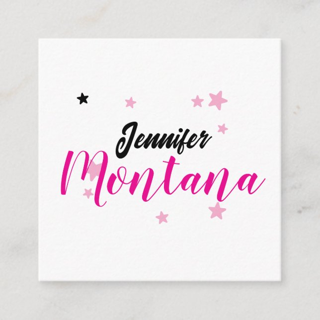 Professionell elegant modern minimalist namn tilläggskort (Framsida)